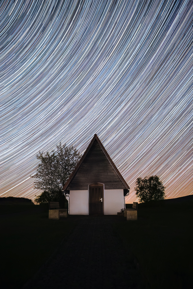 Startrails – 1.&nbsp;Versuch